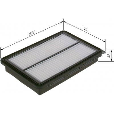 Vzduchový filtr BOSCH F 026 400 617 (F026400617) – Hledejceny.cz
