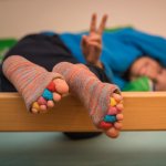 Happy Feet HF02XS Adjustační ponožky KIDS Multicolor – Zboží Mobilmania