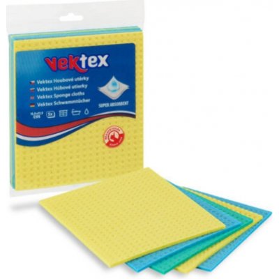 Vektex houbová utěrka 15,5 x 17,5 cm 5 ks – Zboží Dáma