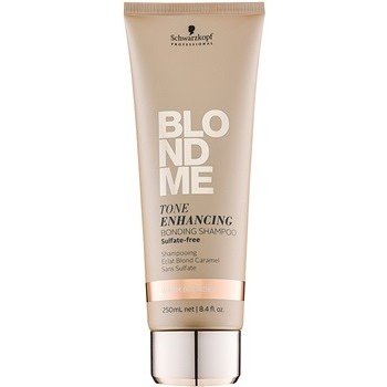 Schwarzkopf Blondme bezsulfátový šampon pro teplé odstíny blond bez sulfátů Tone Enhancing Bonding Shampoo 250 ml