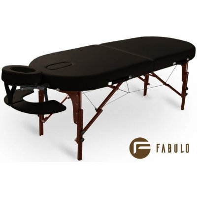 Fabulo USA Dřevěný masážní stůl Fabulo diablo Oval Set 192 x 76 cm 4 barvy Barva: černá 192 x 76 cm 4 barvy – Zboží Dáma