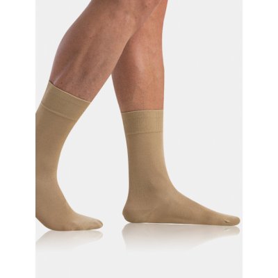 Bellinda Bambusové klasické pánské ponožky BAMBUS COMFORT SOCKS béžová – Zboží Mobilmania