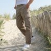 Pánské klasické kalhoty Blancheporte kalhoty s kapsami z bavlněného plátna písková