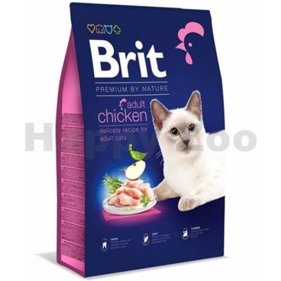 Brit Premium by Nature Cat Adult Chicken kuřecí 0,8 kg – Zboží Mobilmania