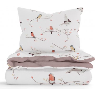 MKLuzkoviny.cz bavlna povlečení Renforcé Ptáčci 140x200 70x90 – Zboží Dáma