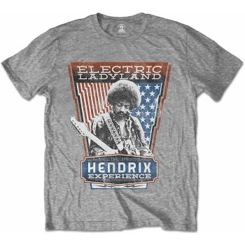 Jimi Hendrix tričko Electric Ladyland Grey