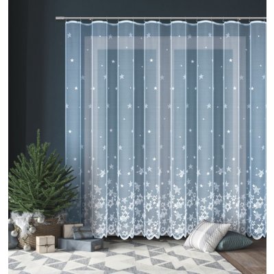 Olzatex Kusová vánoční záclona Hvězdy 150x400 – Hledejceny.cz