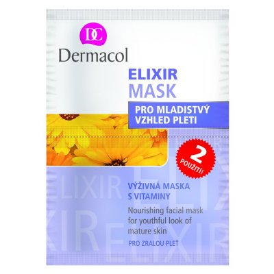 Dermacol Gold Elixir Caviar Face Mask omlazující maska s kaviárem 2 x 8 g