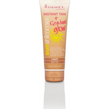 Rimmel sun shimmer instant tan+gradual glow light 125 ml