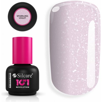 Silcare 10in1 Revolution Hybrid gel Sparklin g Violet 15 g – Sleviste.cz