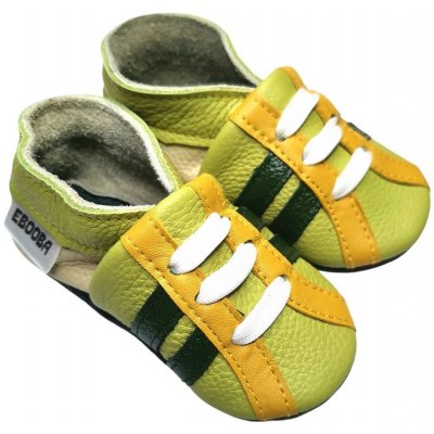 Ebooba kožené capáčky s koženou podrážkou bílé – Hledejceny.cz