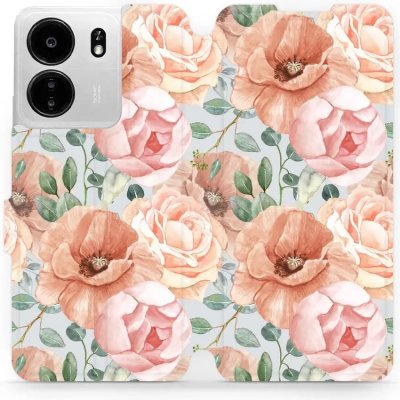 Mobiwear - Xiaomi Poco C65 - MP02S Pastelové květy – Zboží Živě