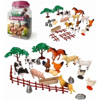 FAUNICA Zvířátka figurky v tubě Farma – Zboží Dáma