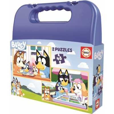 EDUCA v kufříku Bluey 4v1 12,16,20,25 dílků – Zboží Dáma EDUCA v kufříku Bluey 4v1 12,16,20,25 dílků – Zboží Dáma