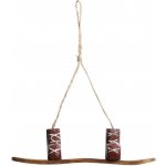 Hnědo-višňová vánoční ozdoba Snowboard Vintage 5*3*17 cm Chic Antique – Hledejceny.cz