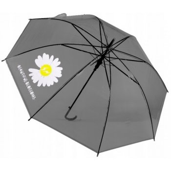 Tulimi Kopretina dětský průhledný holový deštník černý