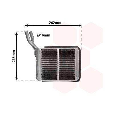 Vymenik tepla, Vnitrni vytapeni VAN WEZEL 37006205 – Zboží Mobilmania