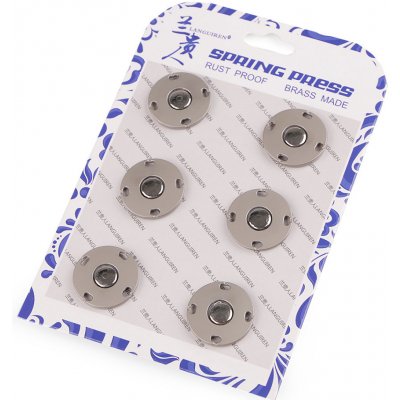 Stoklasa Designové patentky / druky Ø20 mm Balení: 6 pár, Varianta: 1 nikl 1 nikl – Sleviste.cz