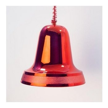 Zvonek 30 cm, červený