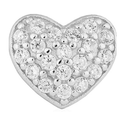 Franco Bene Stříbrné srdce piercingová náušnice 2137 – Zboží Dáma