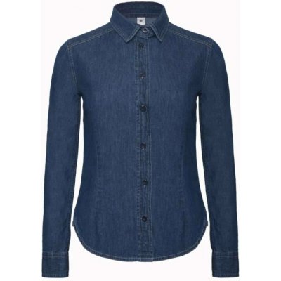 B&C dámská džínová košile Vision Blue Denim – Zboží Mobilmania