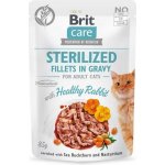 Brit Care Cat Sterilized Fillets in Gravy Healthy Rabbit 12 x 85 g – Sleviste.cz