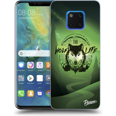 Pouzdro Picasee silikonové Huawei Mate 20 Pro - Wolf life černé