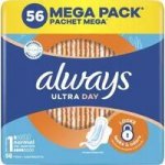Always Ultra Normal hygienické vložky Vel. 1 s křidélky 56 ks – Sleviste.cz