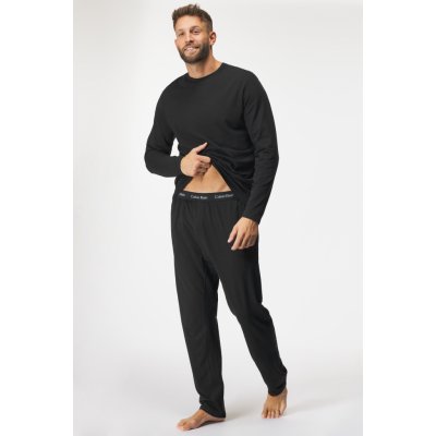 Calvin Klein NM2543EUB1 pánské pyžamo dlouhé černé