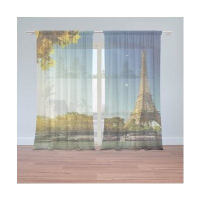 Sablio Záclony Paříž: 2ks 150x250cm – Hledejceny.cz
