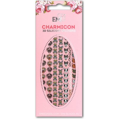 E.Mi Charmicon 3D Silicone Stickers 61 Icons samolepka – Zboží Dáma