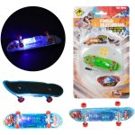 Teddies Skateboard prstový plast 9,5cm na baterie se světlem 3 barvy – Zboží Mobilmania