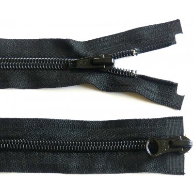 Spirálový zip no.5 rozepínací dvoucestný 120cm černý – Hledejceny.cz