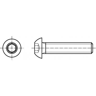 PROFISTYL ISO 7380 INBUS (IMBUS) šroub půlkulatá hlava vnitřní šestihran BUTTON nerez A2 Varianta: ISO 7380-1 imbus šroub půlkulatá hlava BUTTON nerez A2 M5x6 – Sleviste.cz