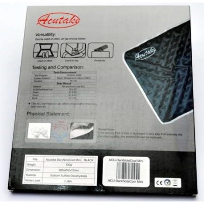 ACUTAKE ACU-DarkNoteCool Mini 260*300mm (new technology notebook pad) – Hledejceny.cz