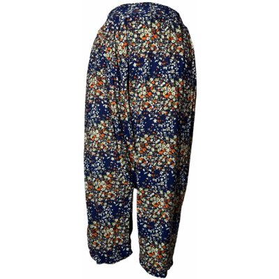 Dámské bambusové široké kalhoty modré DD882-1 – Sleviste.cz
