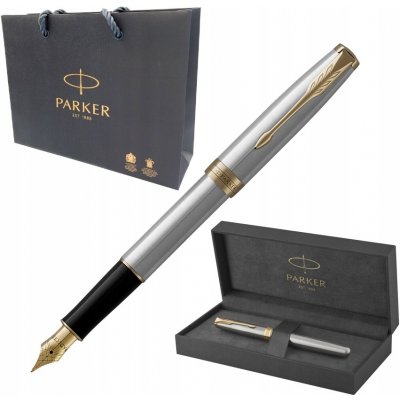 Parker 1502/5131504 Royal Sonnet Stainless Steel GT plnicí pero – Zboží Dáma