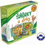 Dudlu GRANNA Hra Šňůrky a dírky kreativní set 4 karty s 8 provázky vyšívání obrázků – Hledejceny.cz