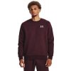 Pánská mikina Under Armour mikina Essential Fleece Crew dark maroon