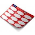 ORION Prázdné samolepky na dózy 12 ks červené – Zboží Mobilmania