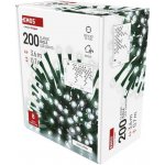 Emos D4CC01 200 LED rampouchy 3,6 m venkovní i vnitřní studená bílá programy – Hledejceny.cz