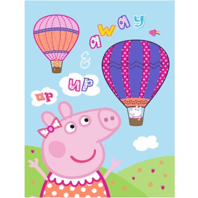 Jerry Fabrics fleecová deka Peppa Pig – Zboží Dáma
