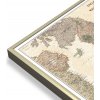 Nástěnné mapy National Geographic Anglie a Wales - nástěnná mapa Executive 75 x 90 cm Varianta: mapa v hliníkovém rámu, Provedení: zlatý matný rám