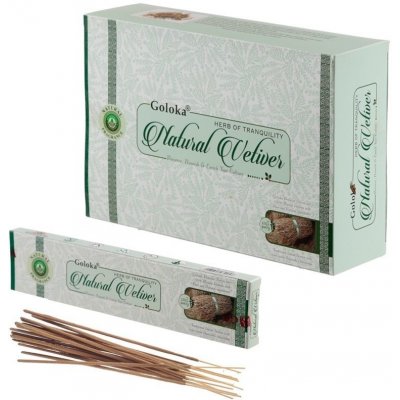 Goloka Natural Vetiver Vonné tyčinky 15 g – Hledejceny.cz