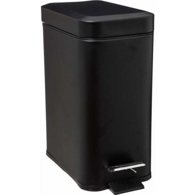 5five Simply Smart Odpadkový koš do koupelny černý 5 L – Zboží Mobilmania