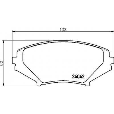 BREMBO Sada brzdových destiček, kotoučová brzda P 49 034