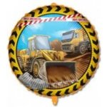 Procos Kruh Stavební stroje 46cm fóliový balónek závaží – Zboží Dáma