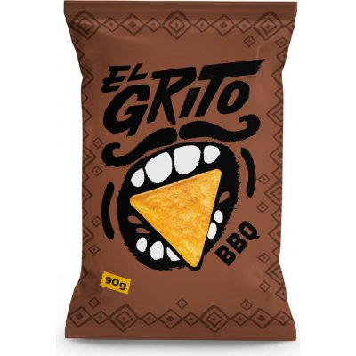 EL GRITO Kukuřičné tortilla chipsy s příchutí barbecue 90 g – Zboží Dáma