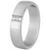 Prsteny Beneto Dámský prsten z oceli s krystaly SPD01
