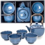 EDO Japan Japonská souprava na čaj s kovovým sítem Blue 0,6l – Zboží Dáma